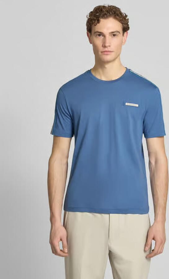 EA7 Emporio Armani t-shirt met labelpatch en ronde hals - Foto 3