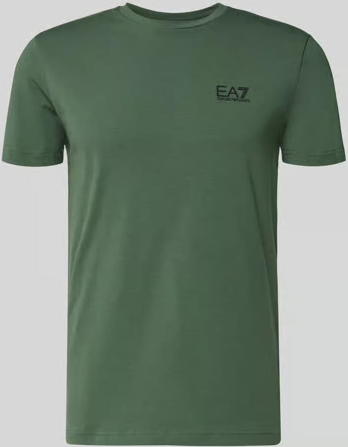 EA7 Emporio Armani T-shirt met labelprint