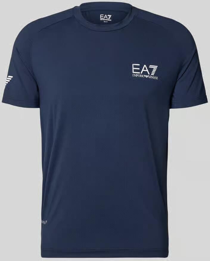 Ea7 Emporio Armani T-shirt Tennis Pro VENTUS7 T-Shirt Navy Blue - Foto 3