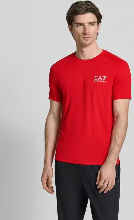 Emporio Armani EA7 Stretch Ventus T-shirt Rood Red Heren - Foto 4