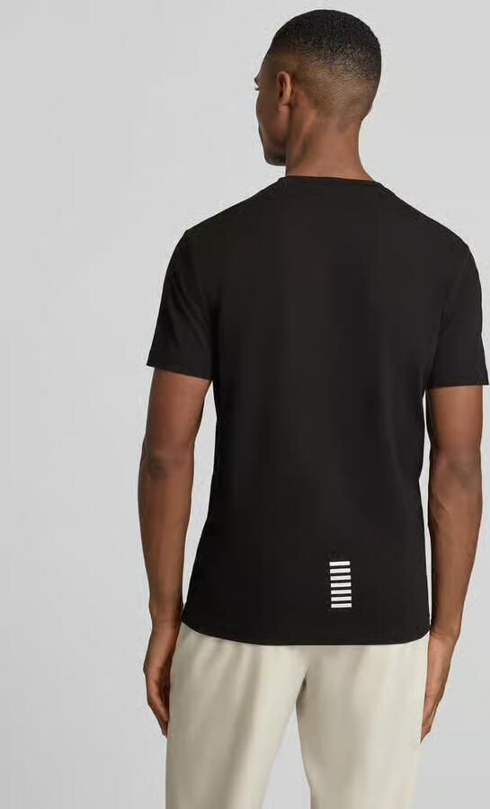 Emporio Armani EA7 Comfortabel en zacht katoenen T-shirt met EA7-logo Black Heren - Foto 7