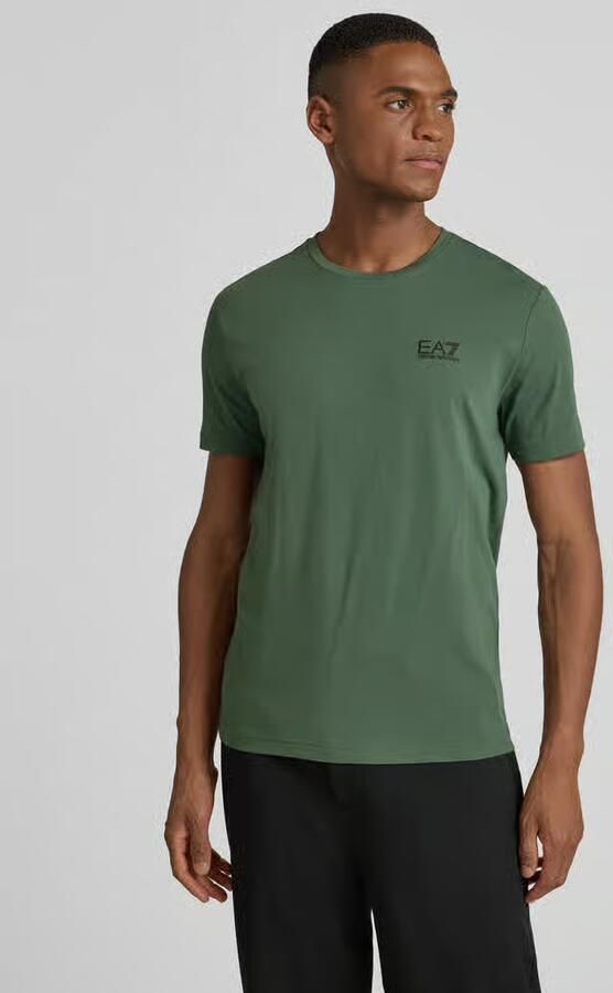 EA7 Emporio Armani T-shirt met labelprint - Foto 2