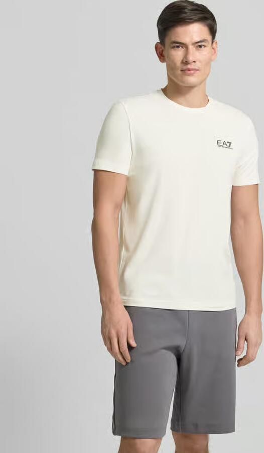 EA7 Emporio Armani T-shirt met labelprint - Foto 4