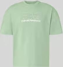EA7 Emporio Armani T-shirt met logo en ronde hals