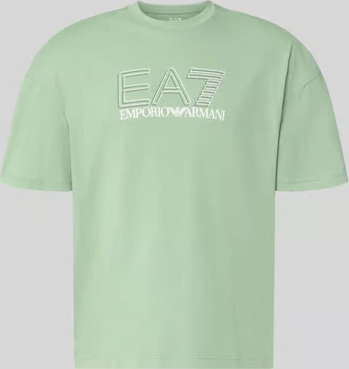 EA7 Emporio Armani T-shirt met logo en ronde hals - Foto 2