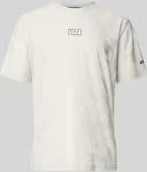 EA7 Emporio Armani T-shirt met ronde hals en labeldetail