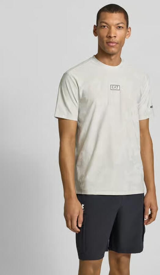 EA7 Emporio Armani T-shirt met ronde hals en labeldetail - Foto 3