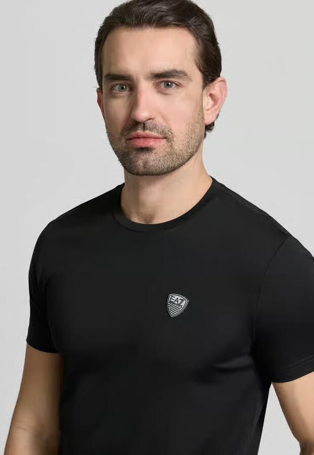 EA7 Emporio Armani Regular fit T-shirt met logopatch model 'Train' - Foto 2