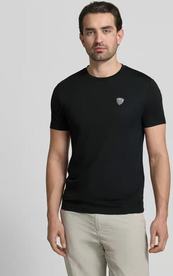 EA7 Emporio Armani Regular fit T-shirt met logopatch model 'Train' - Foto 4