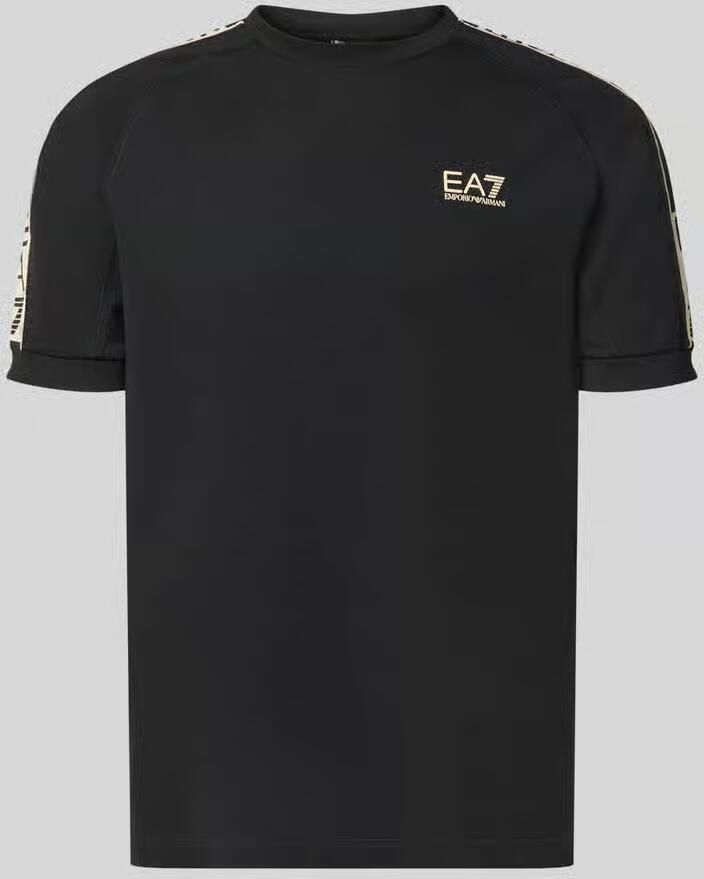 EA7 Emporio Armani T-shirt van Viscosemix met logo - Foto 2