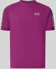 EA7 Emporio Armani T-shirt van Viscosemix met logo