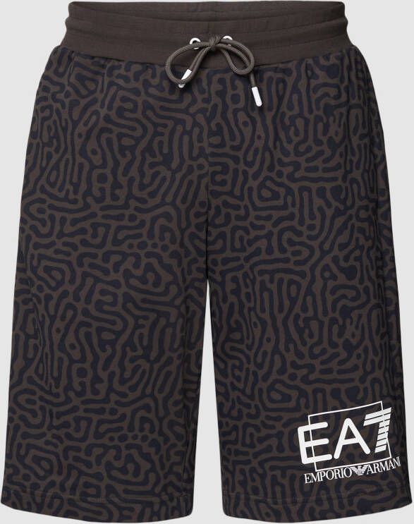 EA7 Emporio Armani Korte broek met labelprint