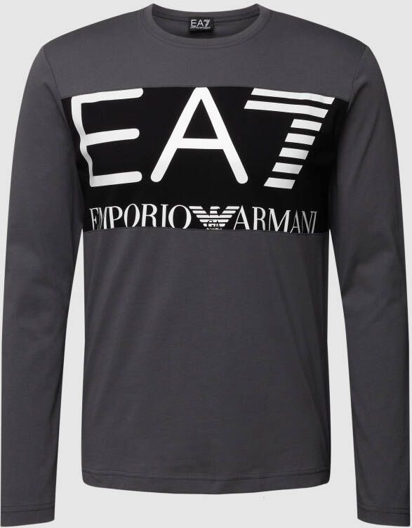 EA7 Emporio Armani Longsleeve met logoprint