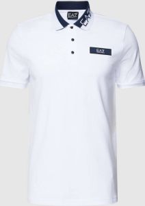 EA7 Emporio Armani Poloshirt met labeldetails