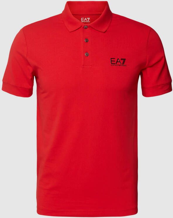 EA7 Emporio Armani Poloshirt met labelprint