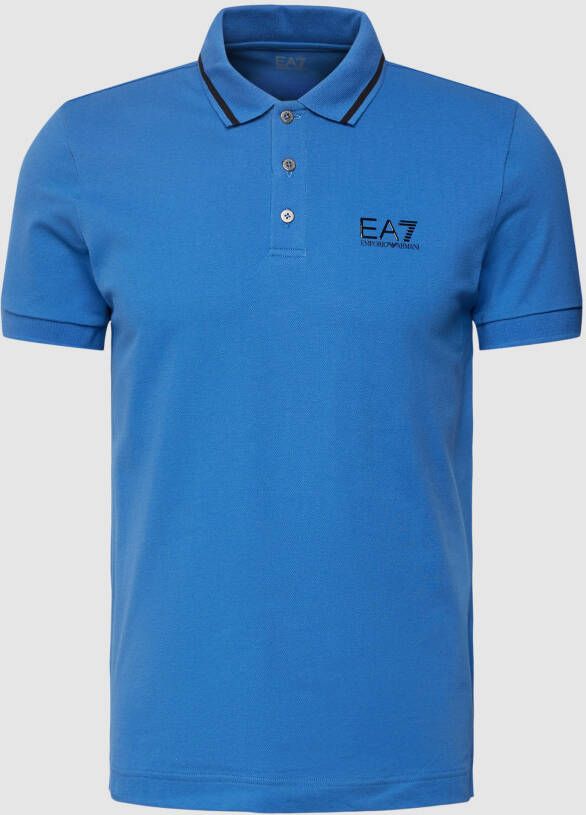 EA7 Emporio Armani Poloshirt met labelprint