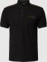 Emporio Armani EA7 Zwart Logo Polo Shirt Black Heren - Thumbnail 1