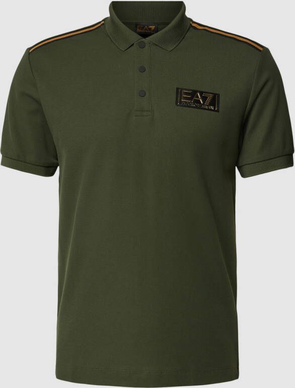 EA7 Emporio Armani Poloshirt met labelprint