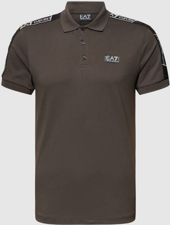 EA7 Emporio Armani T-shirt met labeldesign