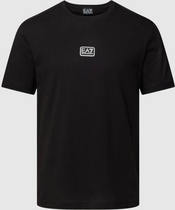 EA7 Emporio Armani T-shirt met labeldetail