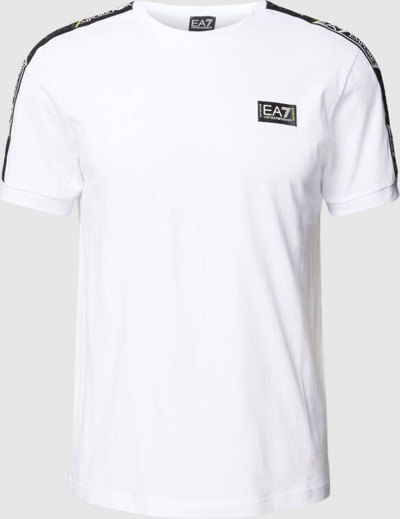 EA7 Emporio Armani T-shirt met labeldetails