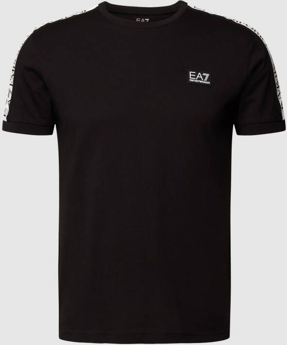 EA7 Emporio Armani T-shirt met labeldetails