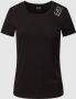 Emporio Armani EA7 T-shirt met logo Black Dames - Thumbnail 1