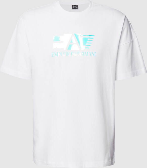 EA7 Emporio Ar i T-shirt met labelprint