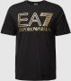 Emporio Armani EA7 Gouden Print Ronde Hals T-shirt Yellow Heren - Thumbnail 1