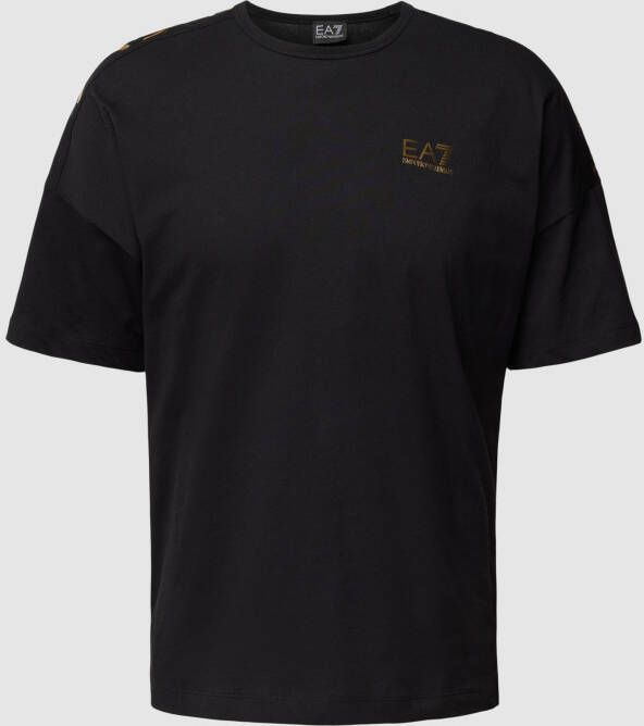 Emporio Armani EA7 T-Shirts Stijlvolle Collectie Black Heren