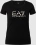 Emporio Armani EA7 Bedrukt T-shirt Black Dames - Thumbnail 1