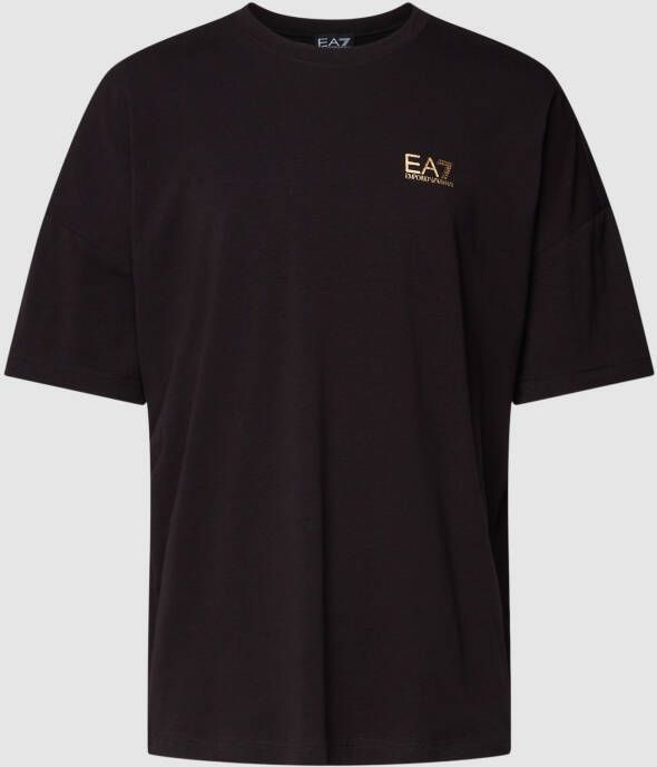 Emporio Armani EA7 Heren T-Shirt Lente Zomer Collectie Black Heren