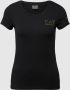 Emporio Armani EA7 Slim Fit Katoenen Jersey T-Shirt Black Dames - Thumbnail 1