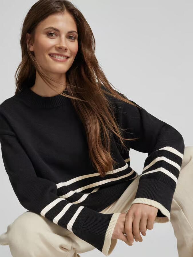 ECOALF Gebreide pullover met ribboorden model 'LANYU' - Foto 2