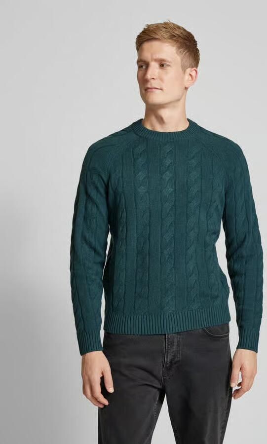 ECOALF Gebreide pullover met ribboorden model 'TILOALF' - Foto 4