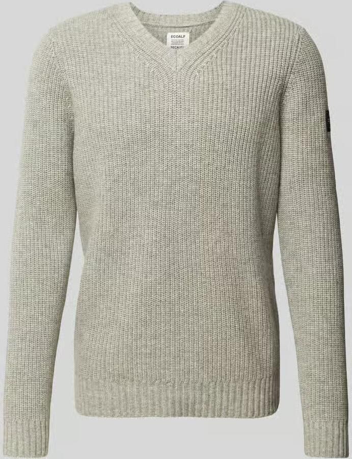 ECOALF Gebreide pullover met V-hals model 'BOJALF' - Foto 2