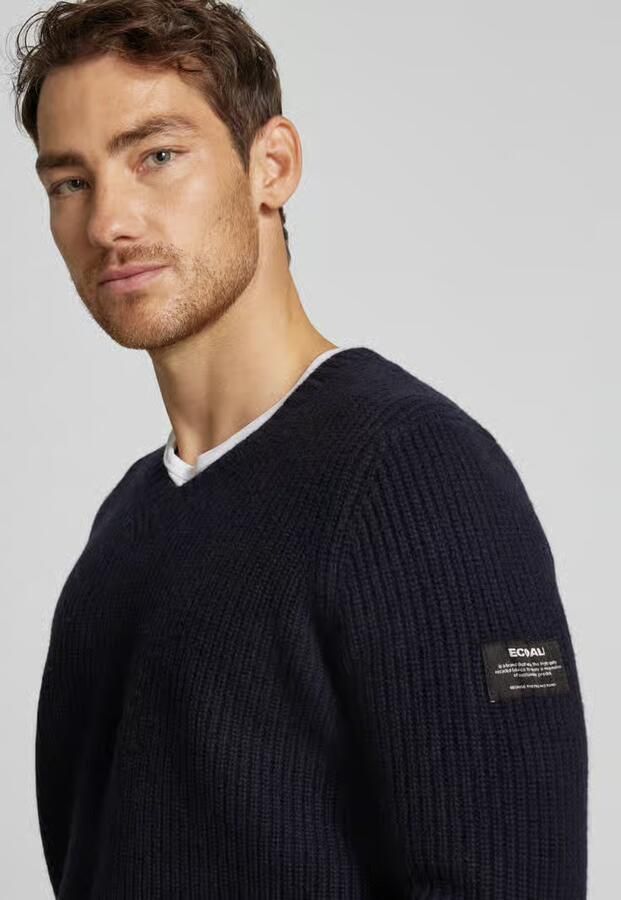 ECOALF Gebreide pullover met V-hals model 'BOJALF'