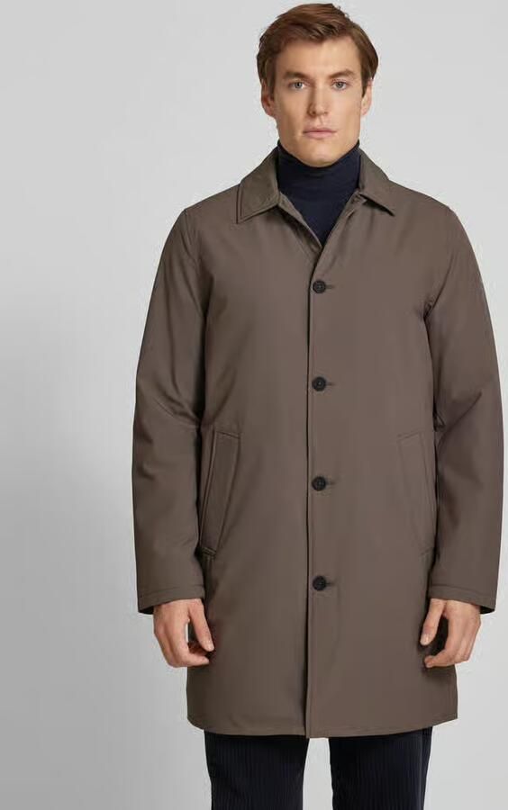 ECOALF Lange jas met haaikraag model 'HAMPSHIREALF' - Foto 2
