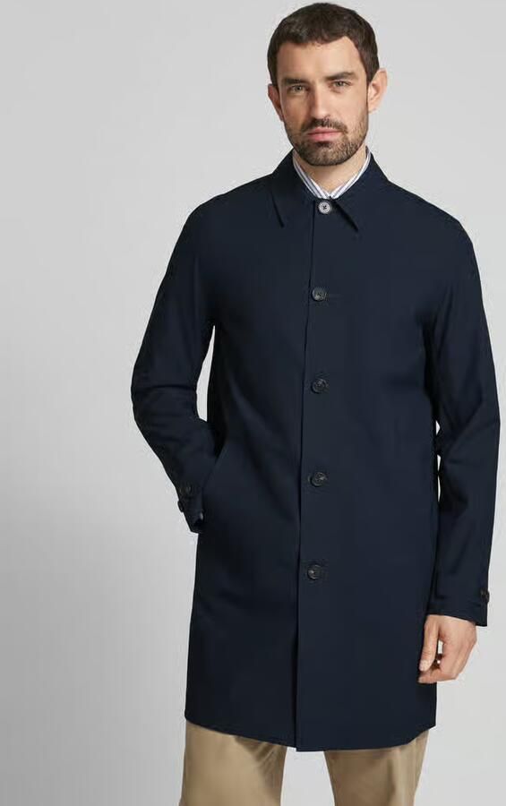 ECOALF Lange jas met strookzakken model 'NIMEGAALF' - Foto 3