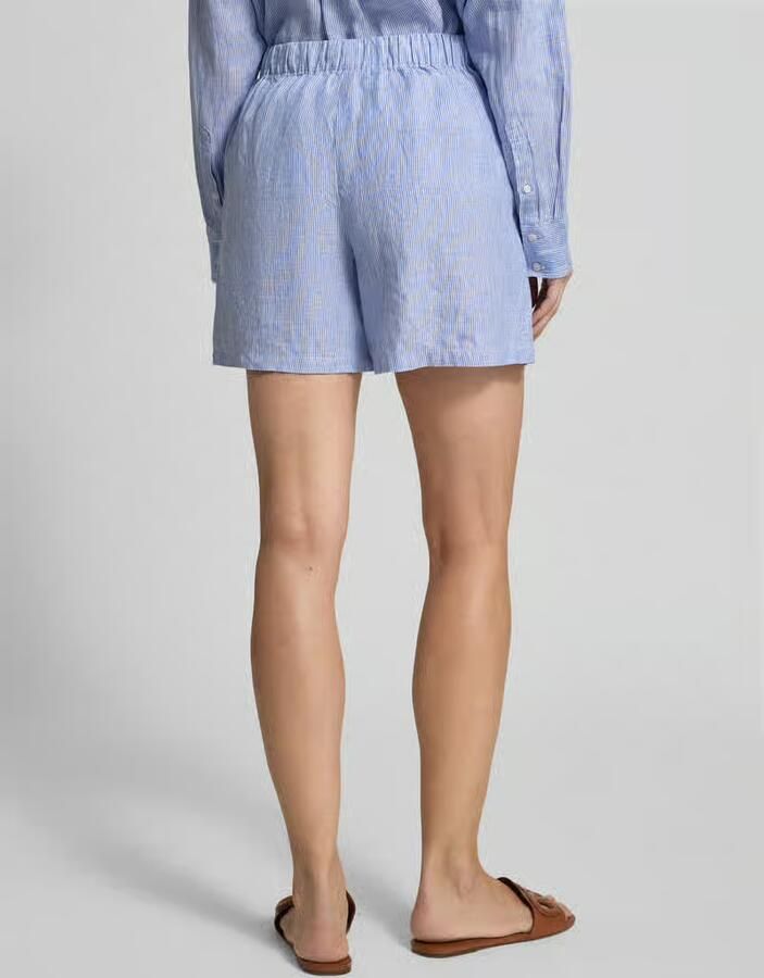 ECOALF Linnen short met streepmotief model 'ERAS'