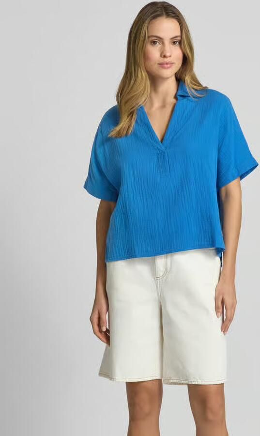 ECOALF Oversized blouseshirt met V-hals model 'DENISALF' - Foto 3