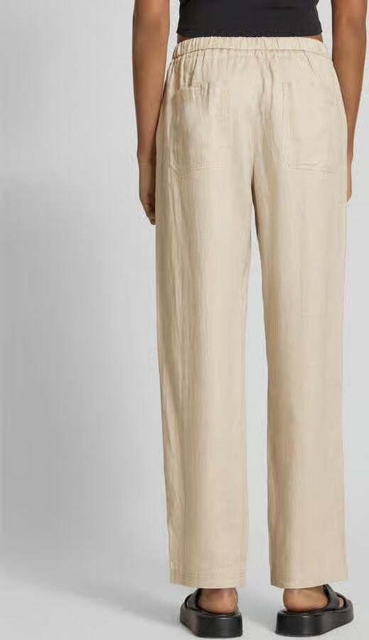 ECOALF Regular fit linnen broek met tunnelkoord model 'INDIALF'