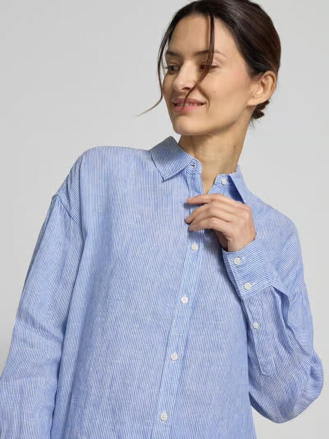 ECOALF Relaxed fit Linnen blouse met Streepmotief Model 'DARIA'
