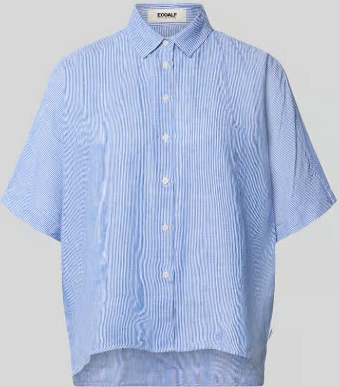 ECOALF relaxed fit linnen blouse met streepmotief model 'MELANIA' - Foto 2