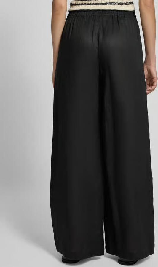 ECOALF Wide leg linnenbroek met elastische band Model 'MOSSI'