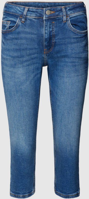 edc by esprit Capri-jeans met labeldetail