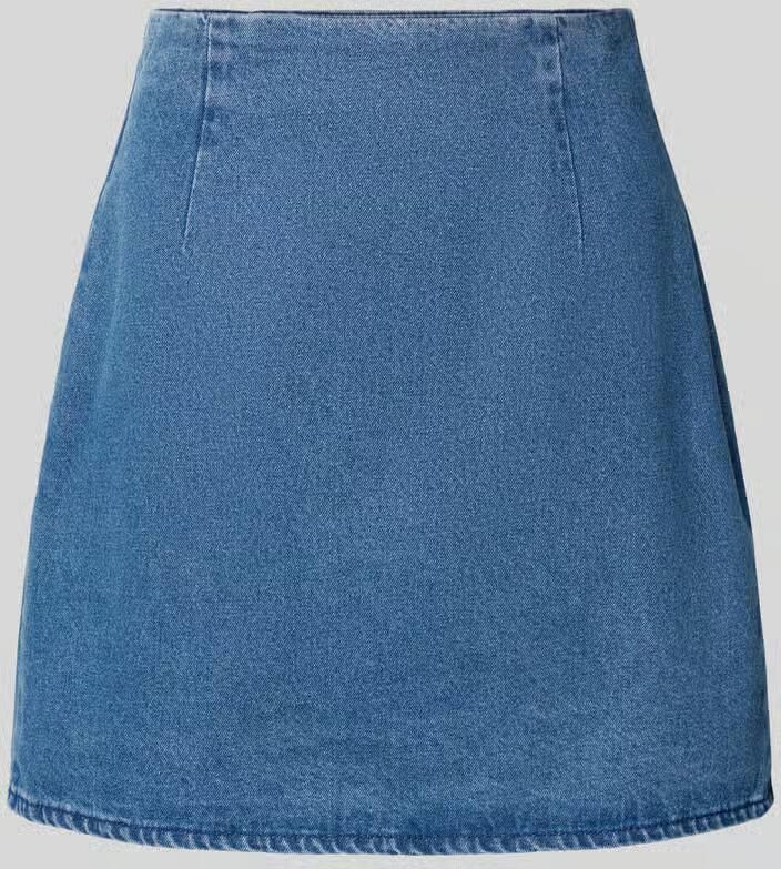 EDITED Jeansrok met bandplooien model 'Josie'