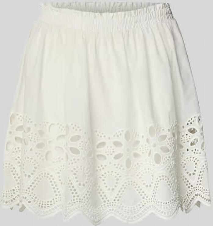 EDITED Minirok met broderie anglaise model 'Quella'