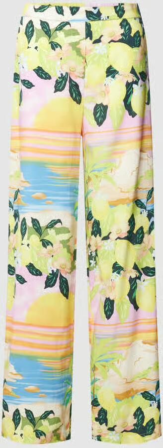EDITED Stoffen broek met all-over print model 'Corina' - Foto 2