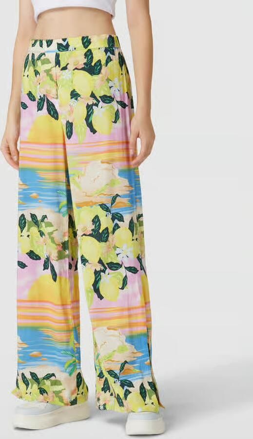 EDITED Stoffen broek met all-over print model 'Corina' - Foto 3